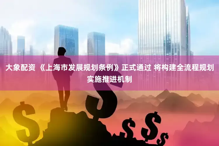 大象配资 《上海市发展规划条例》正式通过 将构建全流程规划实施推进机制